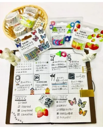 masking tape with Japanese decorative patterns