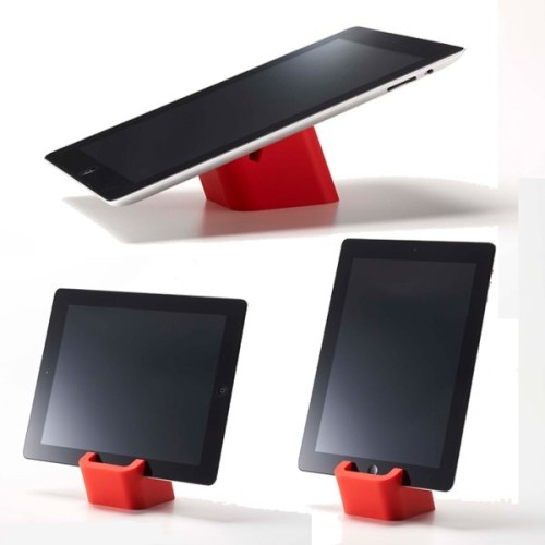 Silicone table stand for tablets and smartphones