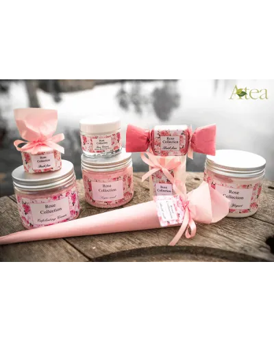 bomba da bagno rilassante alla fragranza di rosa