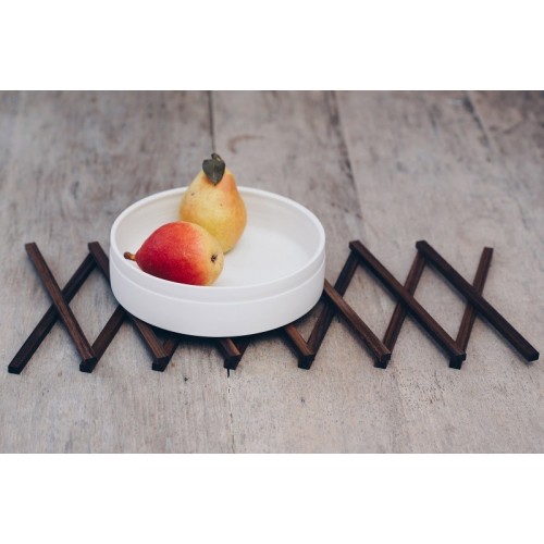 Extendable Trivet in Natural Walnut Wood for Outdoor & Home