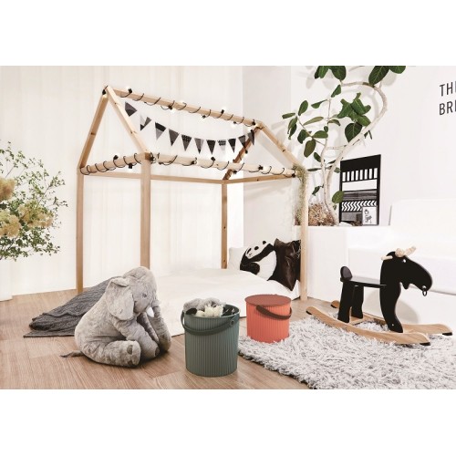 Secchiello multiuso: portaoggetti, sgabello per casa e ufficio