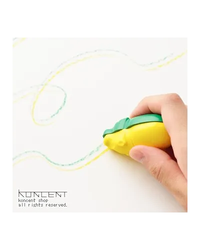 set of 6 gradation colors wax crayons in the shape of a hippopotamus