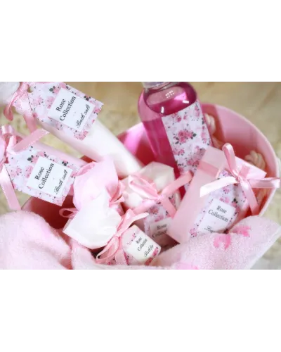 bomba da bagno rilassante alla fragranza di rosa