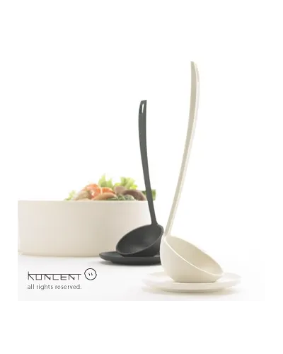 standing ladle with small tasting dish