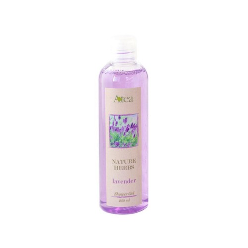 shower gel with natural ingredients with rose, lavender, grapes scent