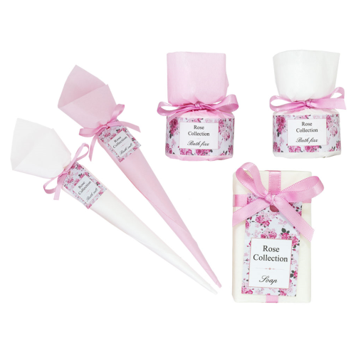 Set regalo da bagno: saponi, sali da bagno, bombe da bagno con ingredienti naturali