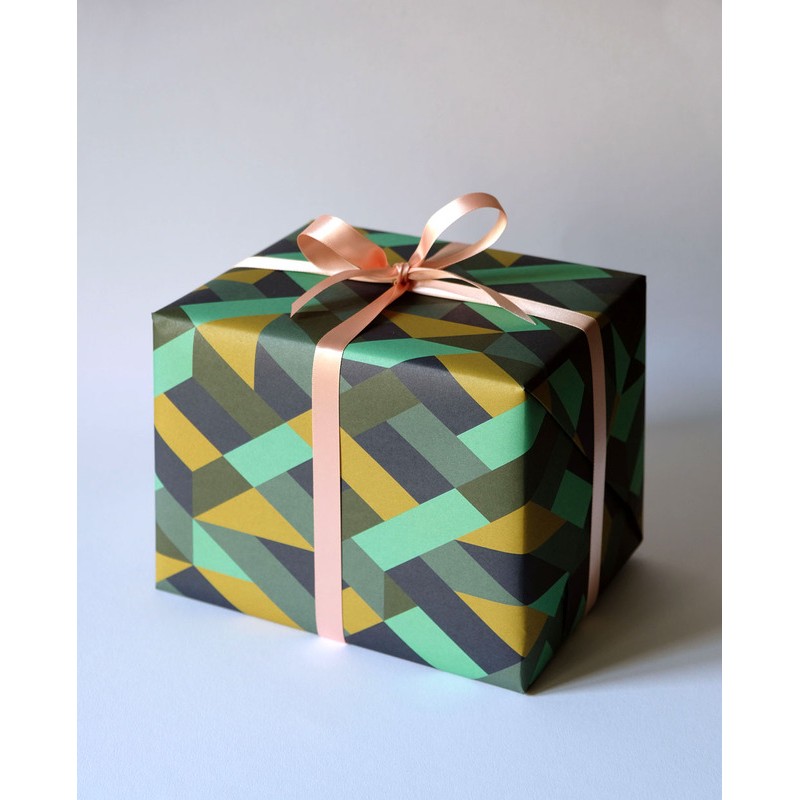 Gift Wrapping Paper Set 5 Folded Sheets 500x700mm " Mosaic " - Haferkorn & Sauerbrey