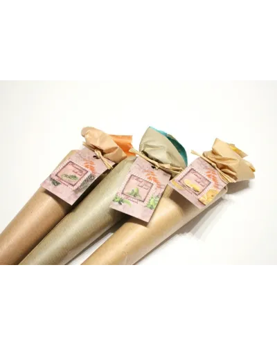 Gift set of handmade bath salts mint,rosemary, lemon