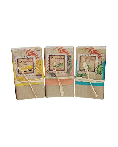 handmade natural soap bar mint