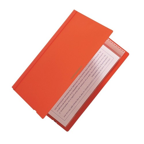 A4 display book with colored plastic cover
