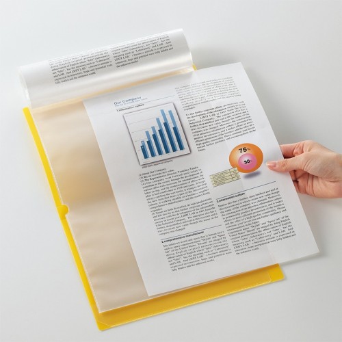 Lightweight A4 document holder with 10 envelopes