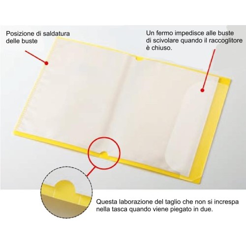 Thin display book clear book with 10 envelopes