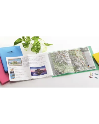 A4 document holder with 10 transparent envelopes