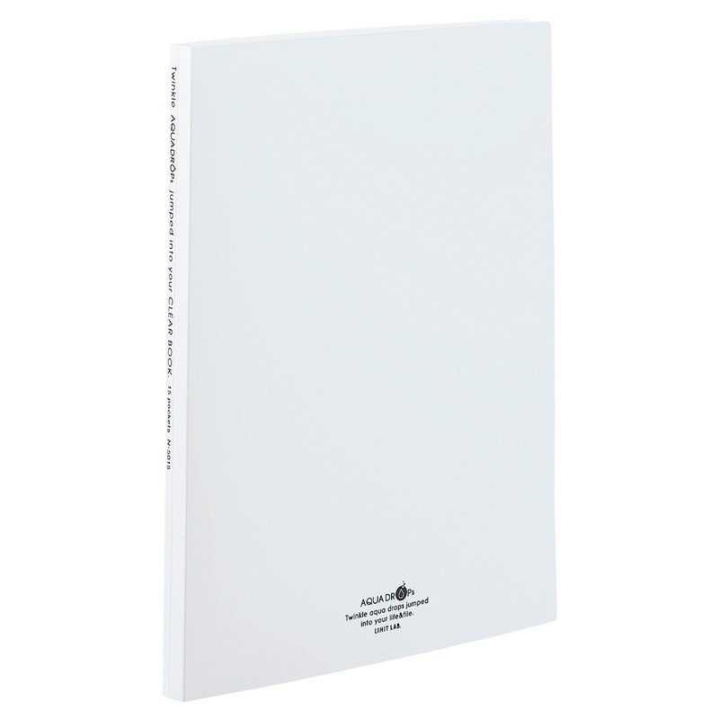 Transparent A4 display book with 15 envelopes