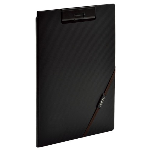 A4 notepad folder with internal pockets, clip and pen holder