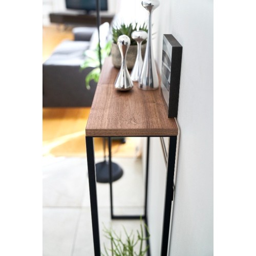 functional and modern design console table in wood for entrance