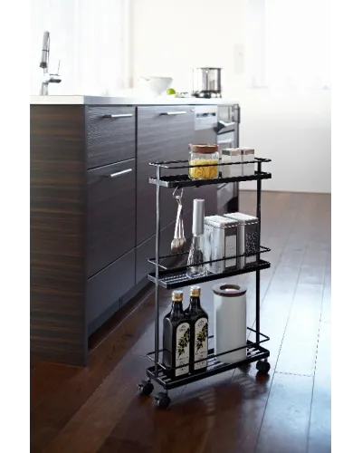 carrello tre ripiani in metallo per cucina