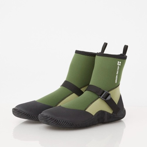waterproof elastic lightweight boots green
