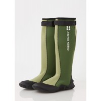 Lightweight and comfortable waterproof rubber boots green