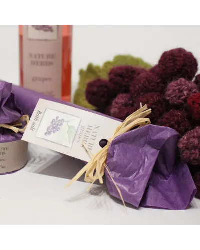 Set regalo da bagno con ingredienti naturali, profumo di Uva