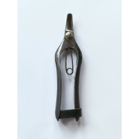 Fruit picking scissors with double curved blade