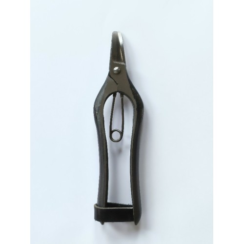 Professional fruit harvesting scissors with double curved blade