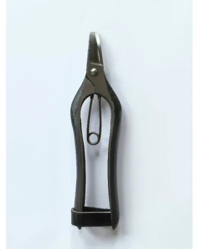 Fruit picking scissors with double curved blade