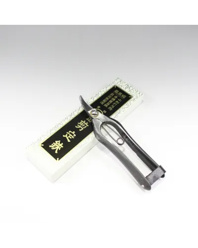 Fruit picking scissors with double curved blade