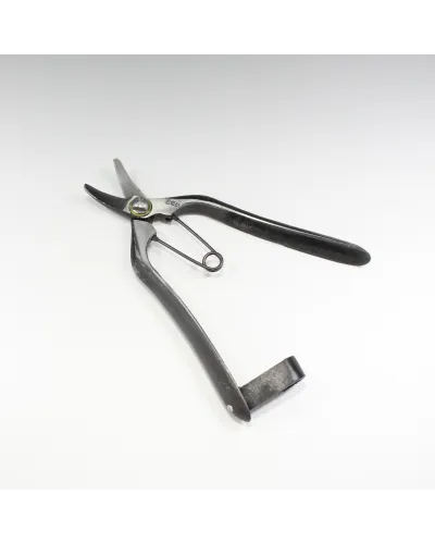 Fruit picking scissors with double curved blade