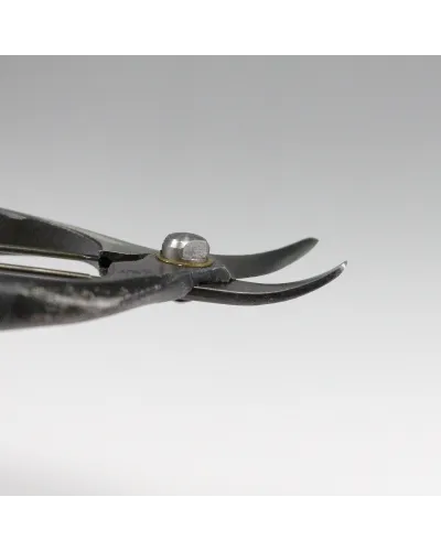 Fruit picking scissors with double curved blade