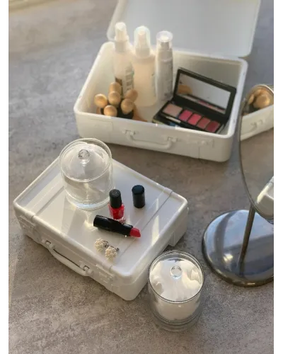 Hachiman baule portaoggetti contenitore a forma di valigia