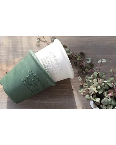 Vaso tondo in plastica colorato per giardino piante e fiori