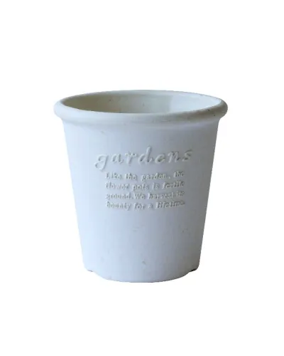 Vaso tondo in plastica colorato per giardino piante e fiori