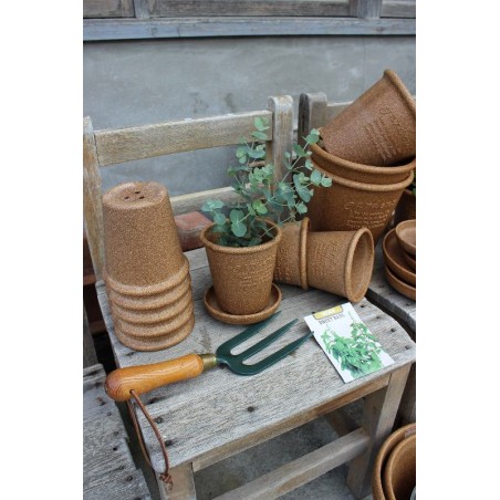 vaso tondo ecologico per piante da giardino e interno