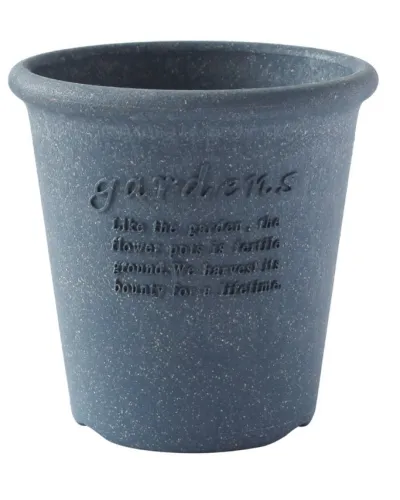 vaso Hachiman in plastica con sottovaso per piante e fiori