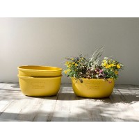 oval planter in eco-sustainable plastic