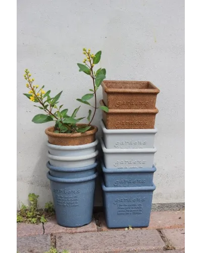 vaso quadrato per piante fiori in plastica