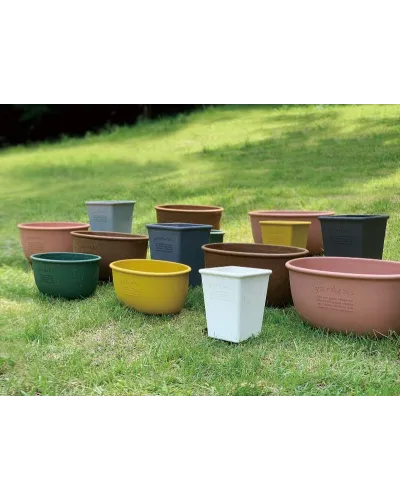 vaso quadrato per piante fiori  in plastica per piante e fiori