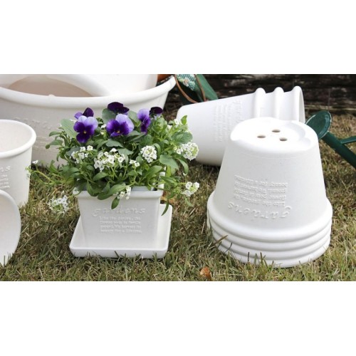 vaso quadrato per piante fiori ecologico per piante da giardino e interno