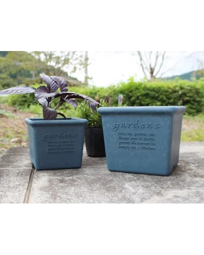 vaso quadrato per piante fiori in plastica