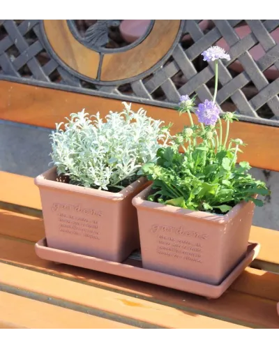 Hachiman fioriera ecologica per piante da giardino e interno