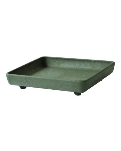 square saucer 16.5 x 16.5 cm in plastic