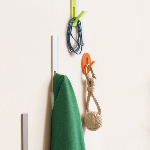 gancio portaoggetti adesivo per superfici lisce