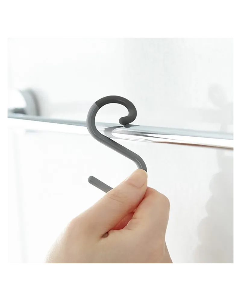 S-shaped coat hook with flexible head
