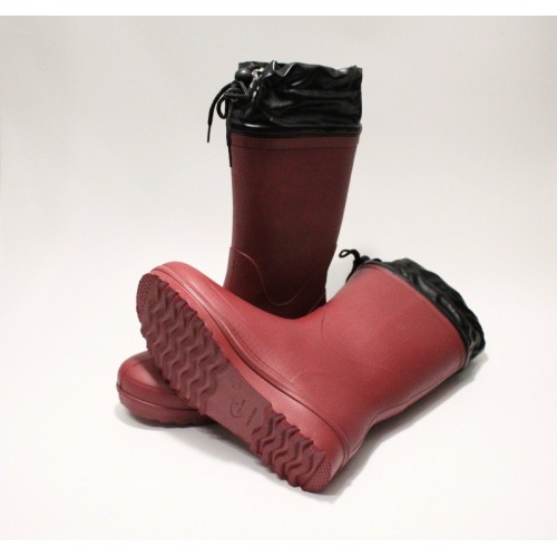 One piece molded EVA rubber waterproof boots for gardening and agriculture