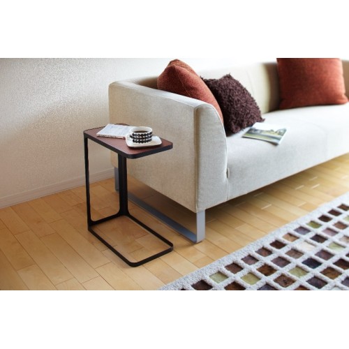 frame side table for living in wood and metal, simple style suits any room