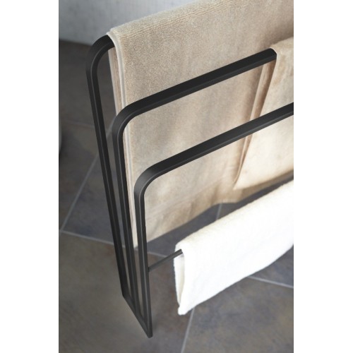 metal holder for towels and bathroom mats