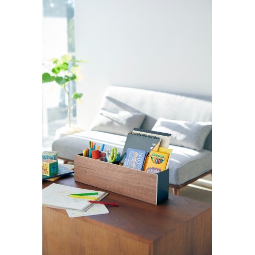 organizer box con divisori staccabili nero