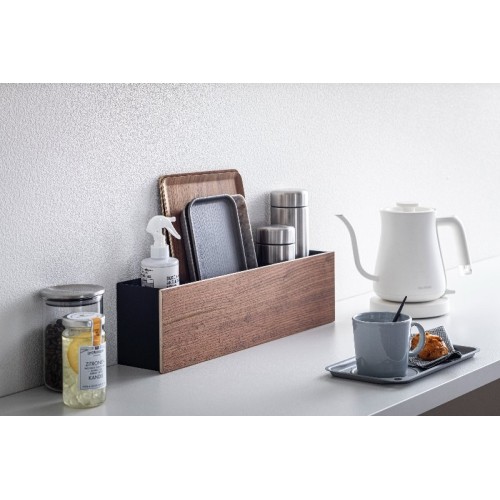 organizer box con divisori staccabili nero