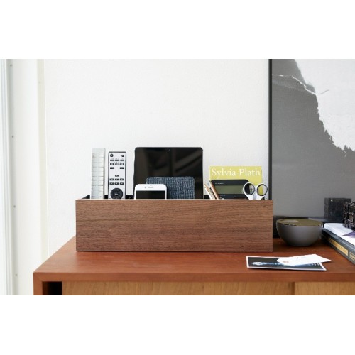 organizer box con divisori staccabili nero